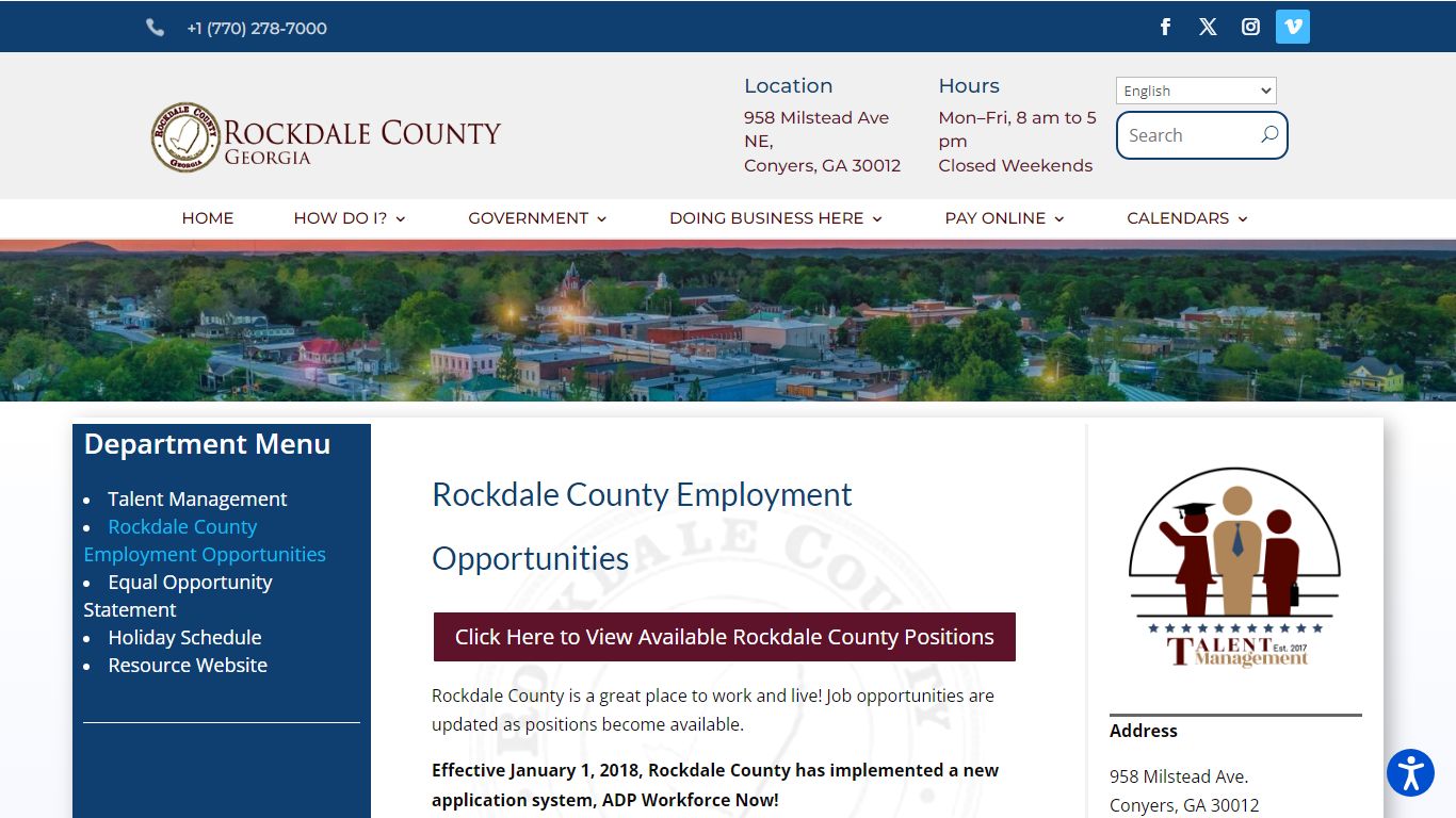 Rockdale County Employment Opportunities